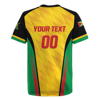 Custom Amazon Warriors Guyana Cricket Rugby Jersey Ready For Glory Yellow Version - Wonder Print Shop