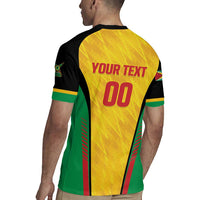 Custom Amazon Warriors Guyana Cricket Rugby Jersey Ready For Glory Yellow Version - Wonder Print Shop