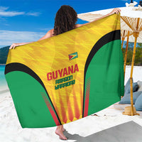Custom Amazon Warriors Guyana Cricket Sarong Ready For Glory Yellow Version - Wonder Print Shop