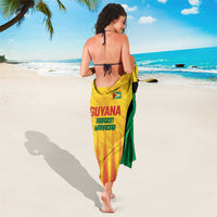 Custom Amazon Warriors Guyana Cricket Sarong Ready For Glory Yellow Version - Wonder Print Shop