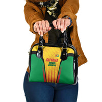 Custom Amazon Warriors Guyana Cricket Shoulder Handbag Ready For Glory Yellow Version - Wonder Print Shop