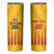 Custom Amazon Warriors Guyana Cricket Skinny Tumbler Ready For Glory Yellow Version - Wonder Print Shop