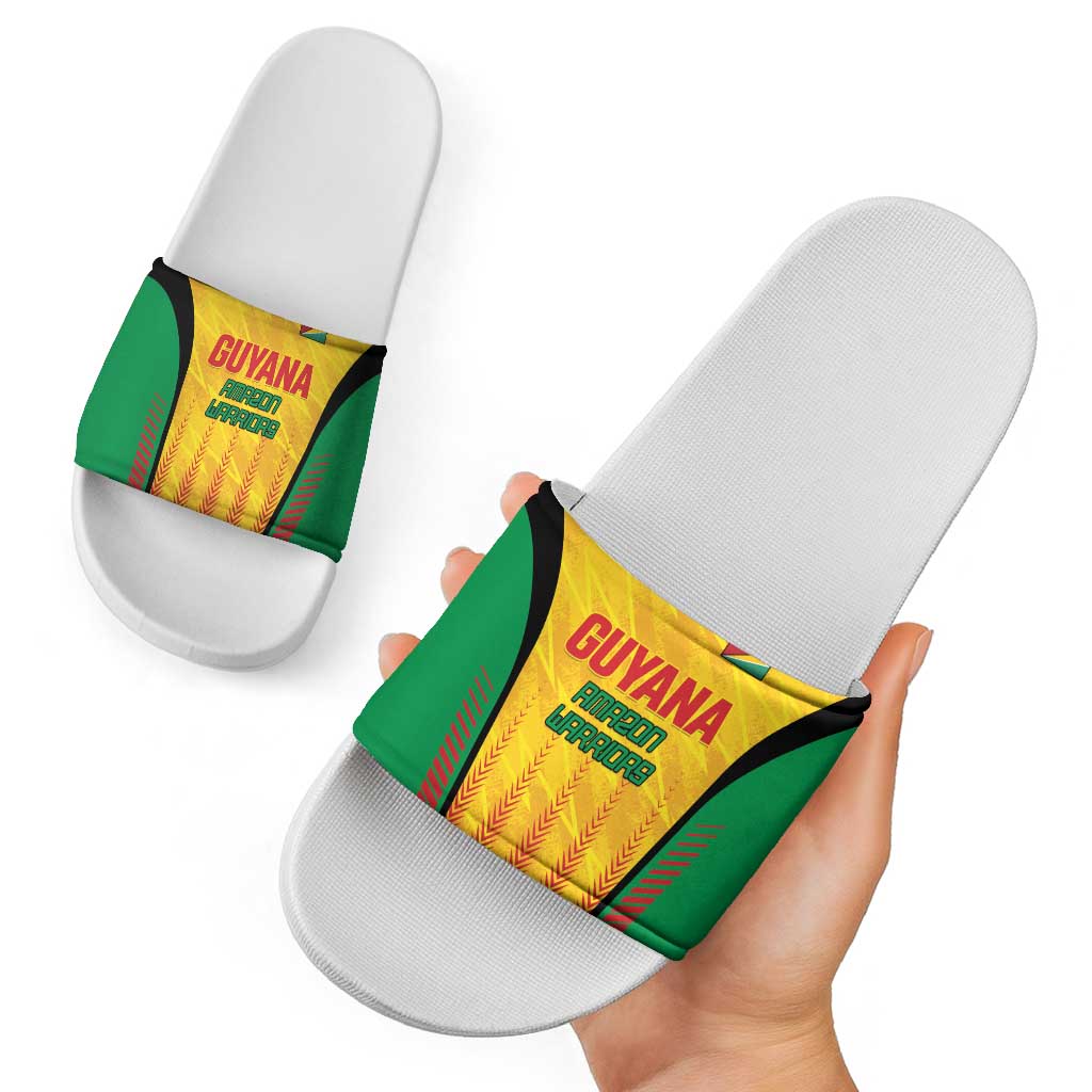 Amazon Warriors Guyana Cricket Slide Sandals Ready For Glory Yellow Version - Wonder Print Shop
