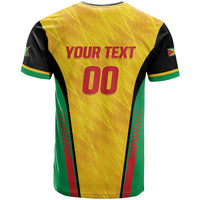 Custom Amazon Warriors Guyana Cricket T Shirt Ready For Glory Yellow Version - Wonder Print Shop