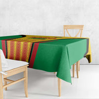 Custom Amazon Warriors Guyana Cricket Tablecloth Ready For Glory Yellow Version - Wonder Print Shop