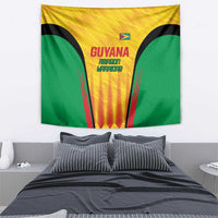 Custom Amazon Warriors Guyana Cricket Tapestry Ready For Glory Yellow Version - Wonder Print Shop