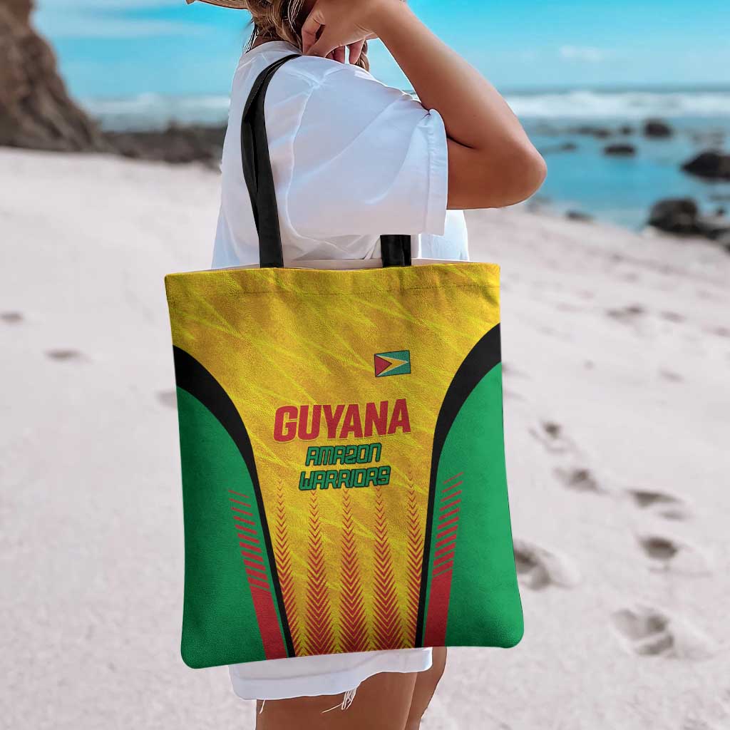 Amazon Warriors Guyana Cricket Tote Bag Ready For Glory Yellow Version - Wonder Print Shop