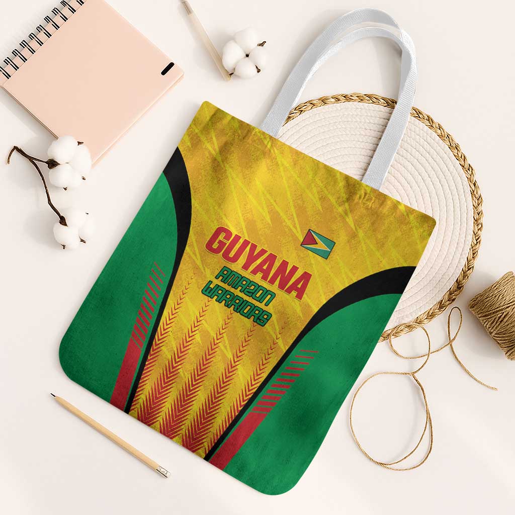 Amazon Warriors Guyana Cricket Tote Bag Ready For Glory Yellow Version - Wonder Print Shop
