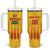 Custom Amazon Warriors Guyana Cricket Tumbler With Handle Ready For Glory Yellow Version - Wonder Print Shop