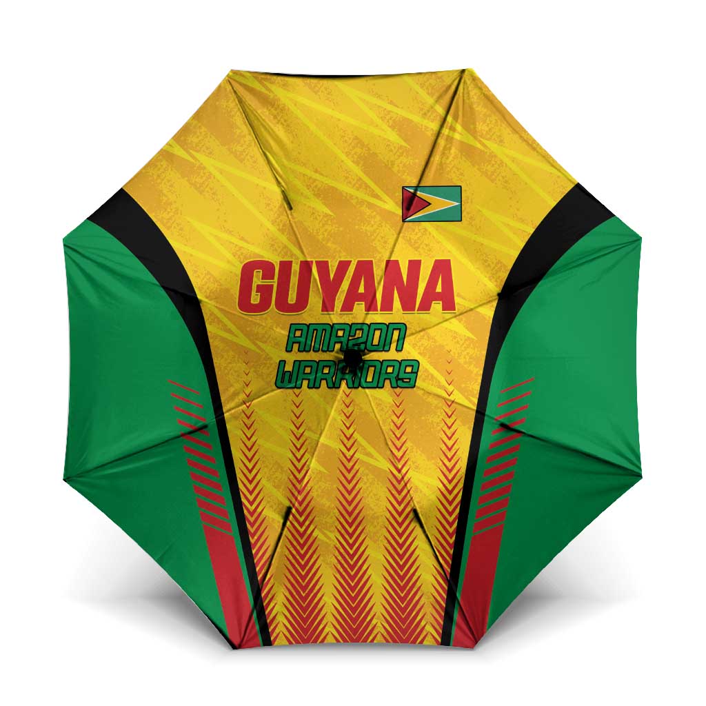 Amazon Warriors Guyana Cricket Umbrella Ready For Glory Yellow Version - Wonder Print Shop