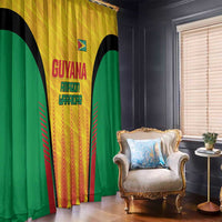 Custom Amazon Warriors Guyana Cricket Window Curtain Ready For Glory Yellow Version - Wonder Print Shop