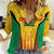 Custom Amazon Warriors Guyana Cricket Women Casual Shirt Ready For Glory Yellow Version - Wonder Print Shop