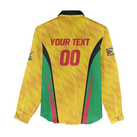 Custom Amazon Warriors Guyana Cricket Women Casual Shirt Ready For Glory Yellow Version - Wonder Print Shop