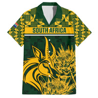 South Africa Rugby Hawaiian Shirt Go Springboks African Pattern - Wonder Print Shop
