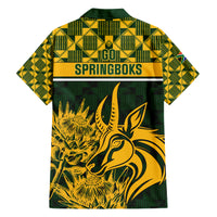 South Africa Rugby Hawaiian Shirt Go Springboks African Pattern - Wonder Print Shop