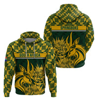 South Africa Rugby Hoodie Go Springboks African Pattern - Wonder Print Shop