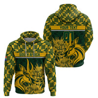 Custom South Africa Rugby Hoodie Go Springboks African Pattern - Wonder Print Shop