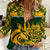 Custom South Africa Rugby Women Casual Shirt Go Springboks African Pattern - Wonder Print Shop