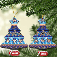 Hawaii Turtles Pattern Special Blue Ceramic Ornament - Wonder Print Shop