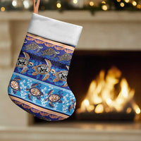 Hawaii Turtles Pattern Special Blue Christmas Stocking - Wonder Print Shop