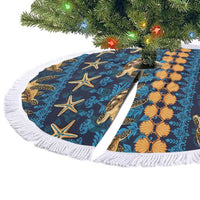 Hawaii Turtles Starfish Unique Pattern Tree Skirt - Wonder Print Shop
