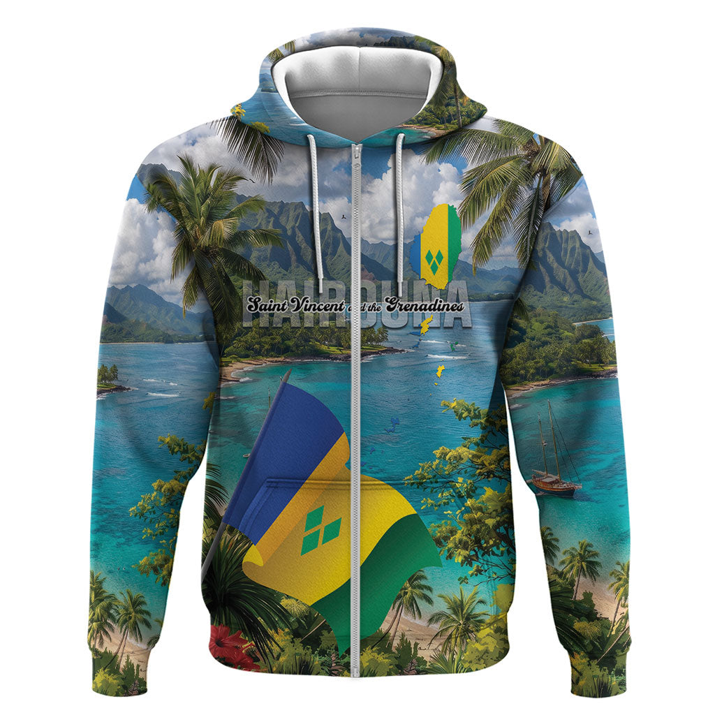 Hairouna St Vincent and The Grenadines Personalized Hoodie Land of the Blessed