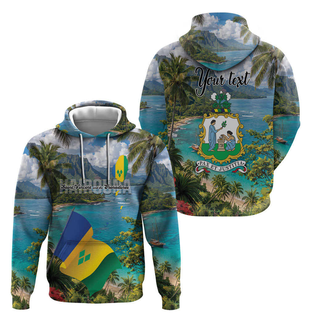 Hairouna St Vincent and The Grenadines Personalized Hoodie Land of the Blessed