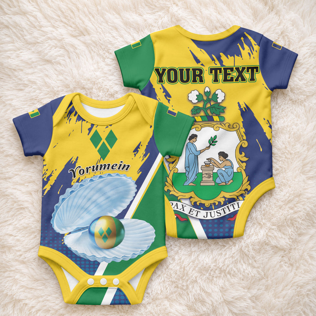 Yorumein SVG Personalized Baby Onesie Pearl of Caribbean