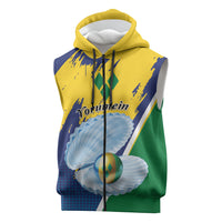 Yorumein SVG Personalized Sleeveless Zip Hoodie Pearl of Caribbean