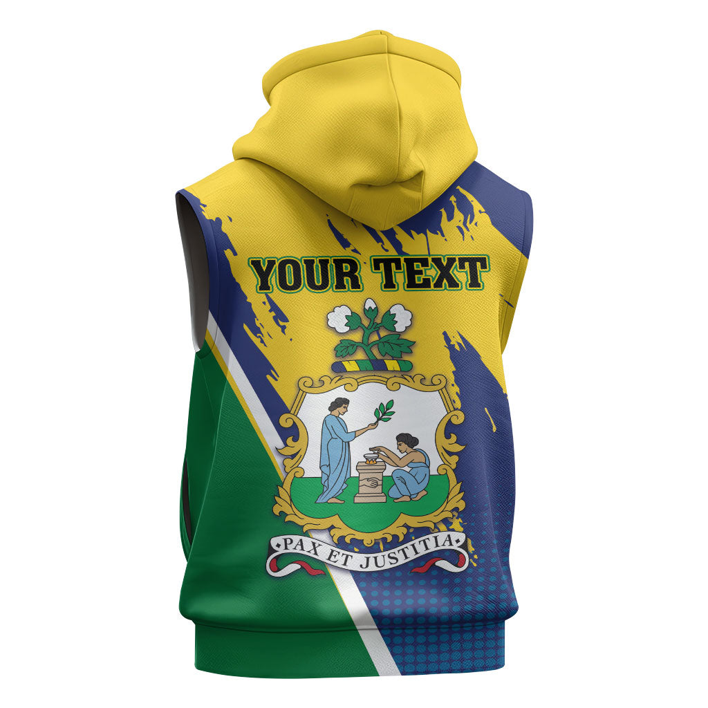 Yorumein SVG Personalized Sleeveless Zip Hoodie Pearl of Caribbean