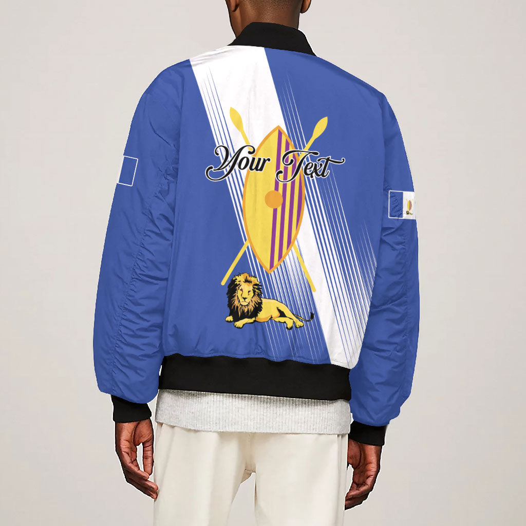 Personalised Buganda Bomber Jacket Ekitiibwa kya Buganda