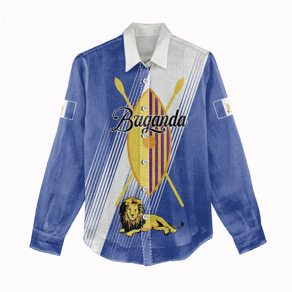 Personalised Buganda Women Casual Shirt Ekitiibwa kya Buganda