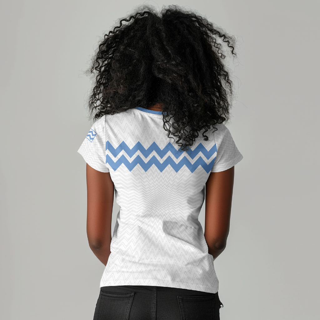 Bunyoro Kitara Kingdom Women V-Neck T-Shirt Habwa Ruhanga n Ihanga Lyange