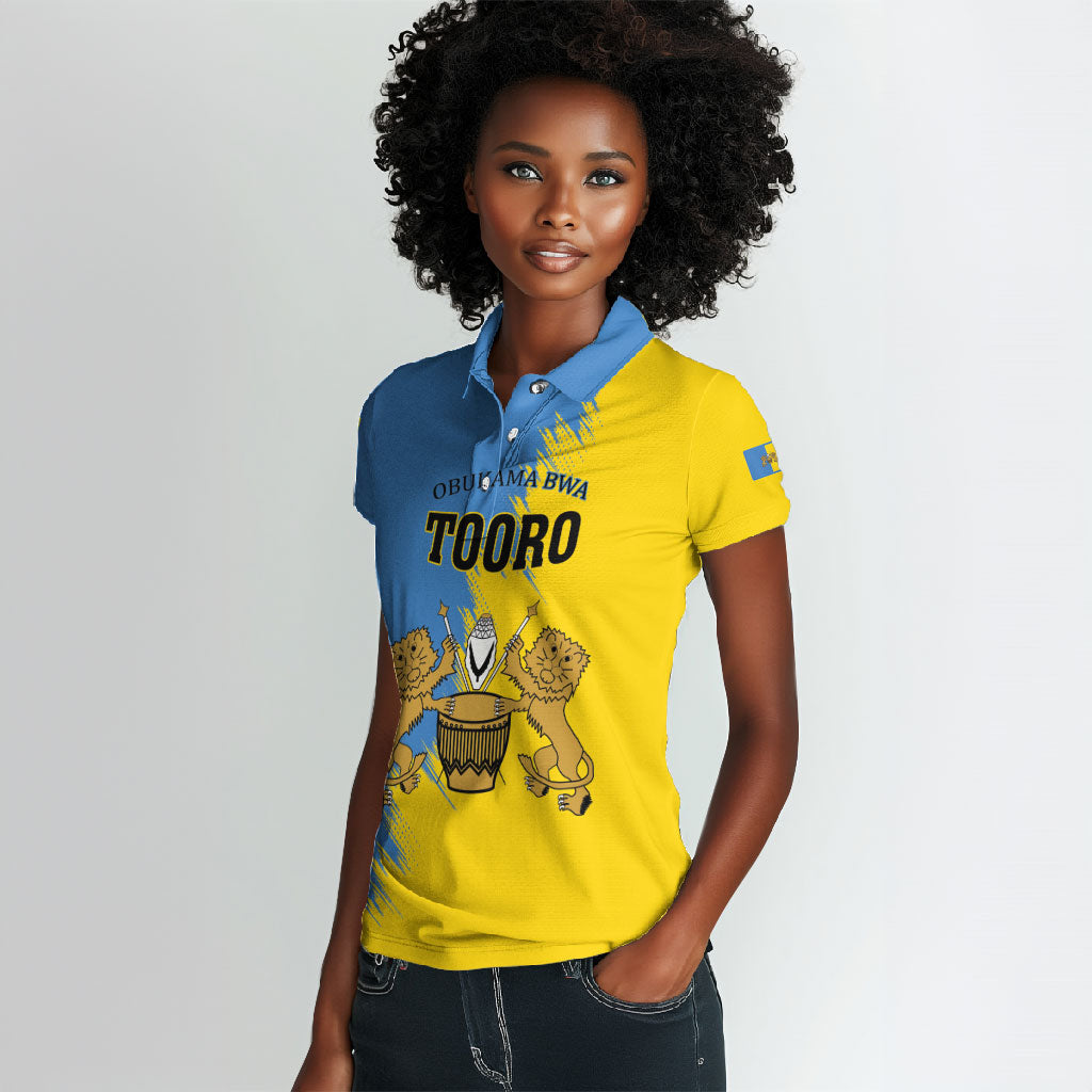 Personalised Kingdom of Tooro Women Polo Shirt Obukama bwa Tooro