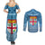 Fiji Rugby Couples Matching Summer Maxi Dress and Long Sleeve Button Shirts Fijian Go 2023 World Cup - Wonder Print Shop