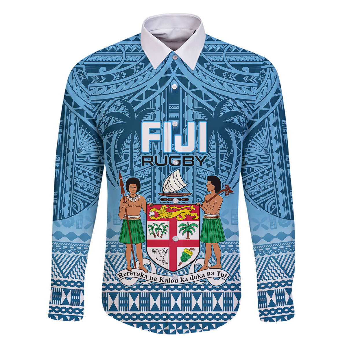 Fiji Rugby Family Matching Off Shoulder Maxi Dress and Hawaiian Shirt Fijian Go 2023 World Cup - Wonder Print Shop