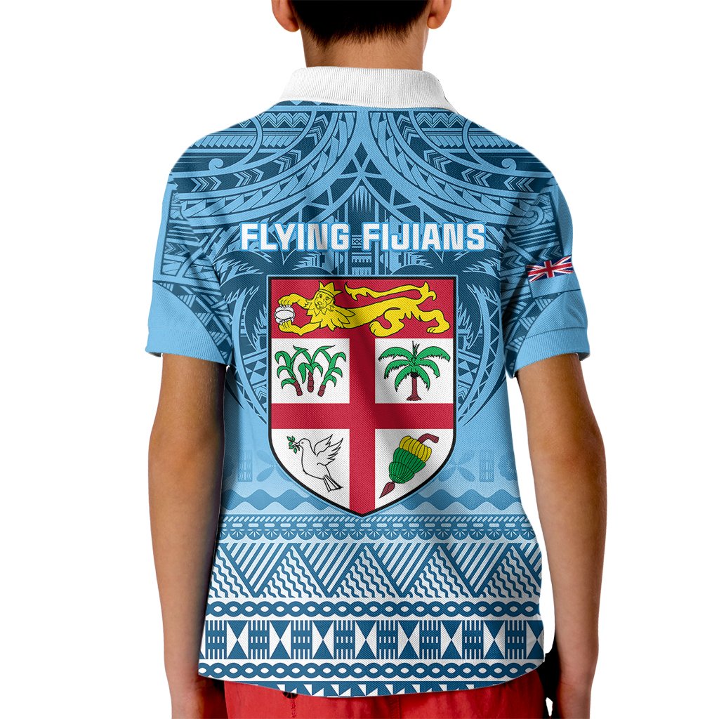 Fiji Rugby Kid Polo Shirt Fijian Go 2023 World Cup - Wonder Print Shop