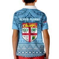 Fiji Rugby Kid Polo Shirt Fijian Go 2023 World Cup - Wonder Print Shop