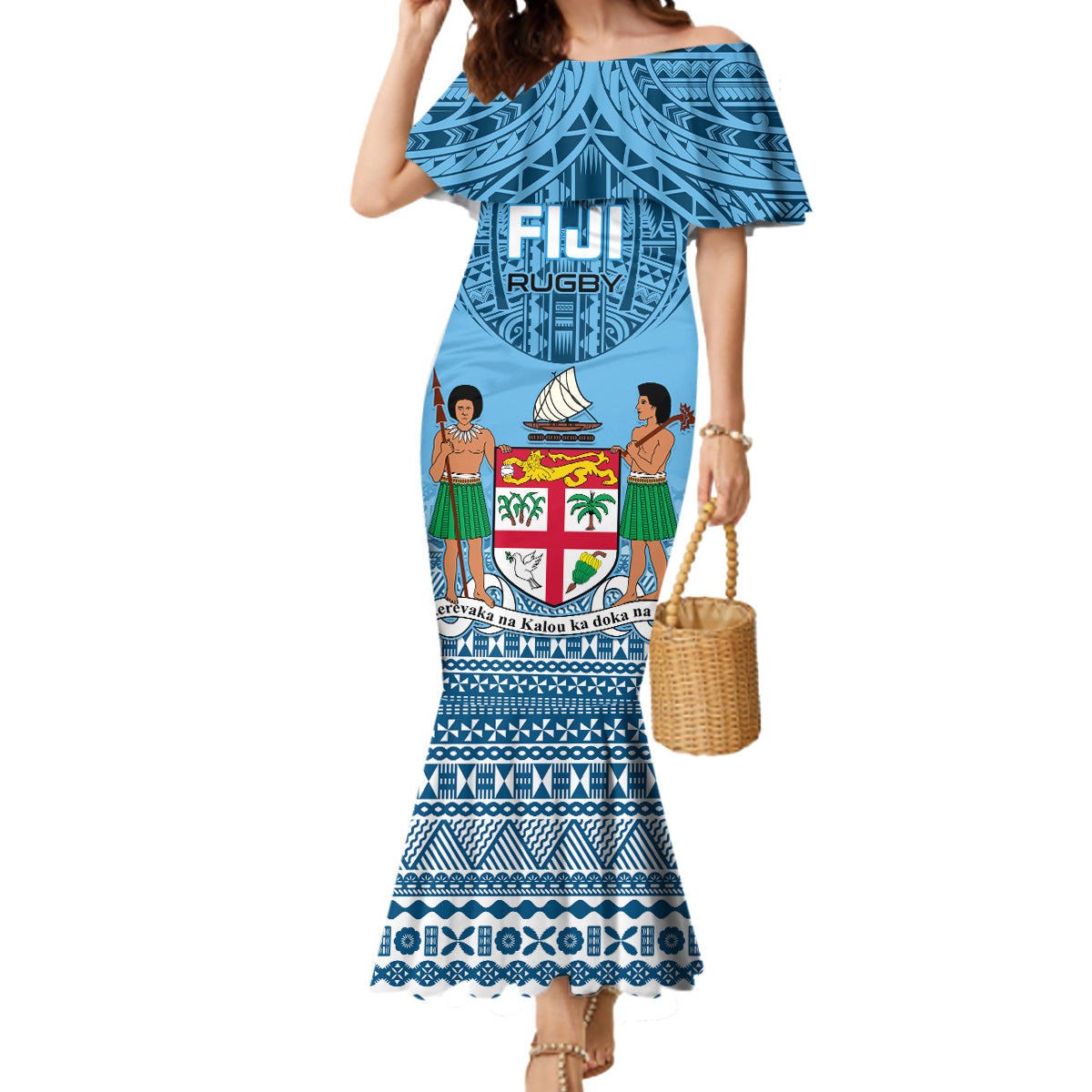 Fiji Rugby Mermaid Dress Fijian Go 2023 World Cup - Wonder Print Shop