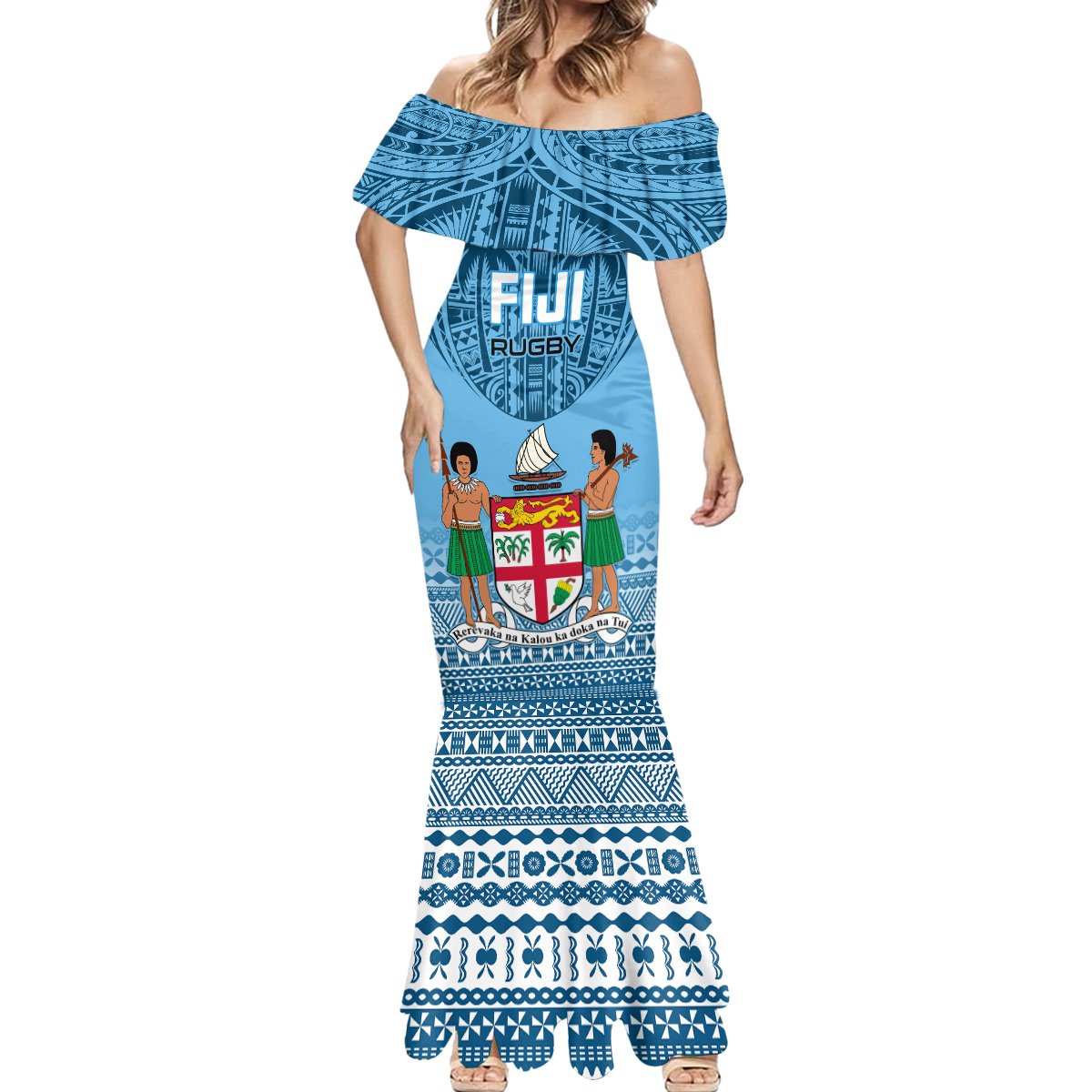 Fiji Rugby Mermaid Dress Fijian Go 2023 World Cup - Wonder Print Shop
