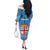 Fiji Rugby Off The Shoulder Long Sleeve Dress Fijian Go 2023 World Cup - Wonder Print Shop