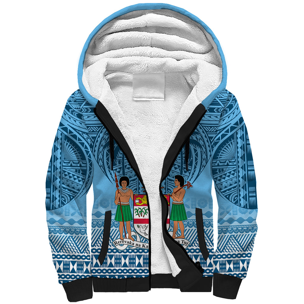 Fiji Rugby Sherpa Hoodie Fijian Go 2023 World Cup - Wonder Print Shop