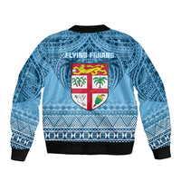 Fiji Rugby Sleeve Zip Bomber Jacket Fijian Go 2023 World Cup - Wonder Print Shop