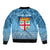 Fiji Rugby Sleeve Zip Bomber Jacket Fijian Go 2023 World Cup - Wonder Print Shop