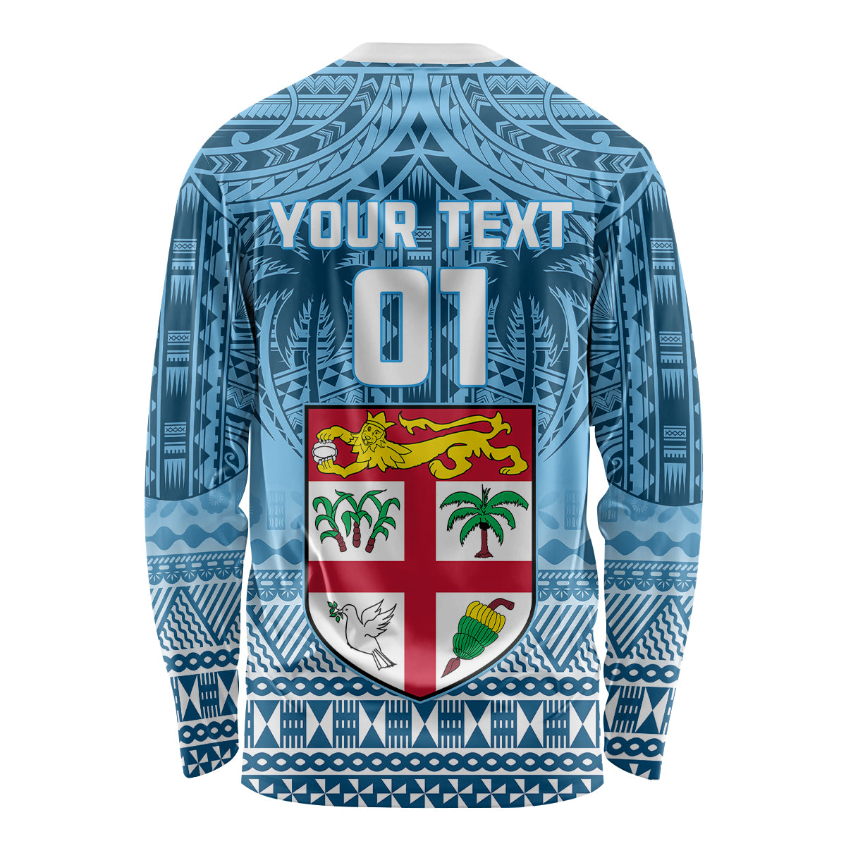 Custom Fiji Rugby Long Sleeve Shirt Fijian Go 2023 World Cup - Wonder Print Shop