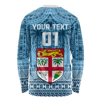 Custom Fiji Rugby Long Sleeve Shirt Fijian Go 2023 World Cup - Wonder Print Shop