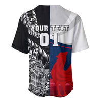 Custom New Zealand And France Rugby Baseball Jersey XV de France Kiwi Silver Fern 2023 World Cup - Wonder Print Shop