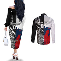 custom-new-zealand-and-france-rugby-couples-matching-off-the-shoulder-long-sleeve-dress-and-long-sleeve-button-shirts-xv-de-france-kiwi-silver-fern-2023-world-cup