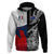 Custom New Zealand And France Rugby Hoodie XV de France Kiwi Silver Fern 2023 World Cup - Wonder Print Shop