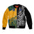 Custom New Zealand And Australia Rugby Sleeve Zip Bomber Jacket Wallabies Kiwi Silver Fern 2023 World Cup - Wonder Print Shop